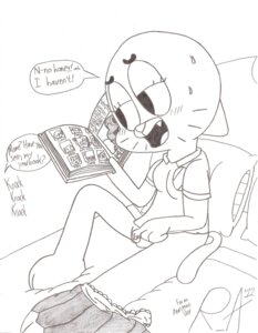 Rating: Explicit Score: 0 Tags: 2012 anais_watterson anthro carrie_krueger cartoon_network clothed_female_nude_female clothing domestic_cat feline female female_only furry idaho_(tawog) jamie_(tawog) masturbation molly_collins nicole_watterson panties penny_fitzgerald penny_fitzgerald_(peanut) random_anon rule34 sketch skirt teri_(tawog) the_amazing_world_of_gumball tina_rex User: bunchy7s