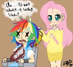 Rating: Questionable Score: 0 Tags: 2012 alternate_species blonde_hair blood blue_eyes blue_hair blush bodily_fluids chainsaw death duo e621 english_text female female_death fluttershy_(mlp) friendship_is_magic gore green_hair grotesque_death hair hasbro human humanized long_hair mammal multicolored_hair my_little_pony not_furry open_mouth orange_hair pink_hair pony.mov power_tool purple_hair rainbow_dash_(mlp) rainbow_hair rap1993 red_hair shed.mov snuff text tongue tongue_out tools x_eyes User: bunchy7s