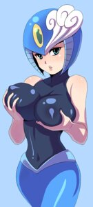 Rating: Questionable Score: 0 Tags: big_breasts blue_eyes breast_fondling breast_play breasts capcom clothed clothing e621 female fondling hand_on_breast jiayu_long machine mega_man_(series) megaman_(classic) navel not_furry robot simple_background solo splash_woman User: bunchy7s