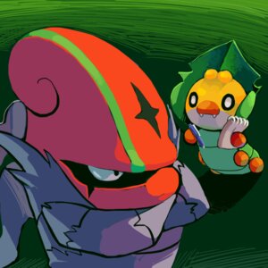 Rating: Safe Score: 0 Tags: 1:1 accelgor admiring ambiguous_gender arthropod autograph character_signature duo e621 feral generation_5_pokemon insect kwakiutl larva nintendo pokemon pokemon_(species) sewaddle User: bunchy7s