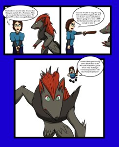 Rating: Questionable Score: 0 Tags: ambiguous_gender anthro cane canid canine comic digital_media_(artwork) duo e621 english_text eyewear generation_5_pokemon glasses hi_res human mammal nintendo pokemon pokemon_(species) profanity rant text the_truth unknown_artist zoroark User: bunchy7s