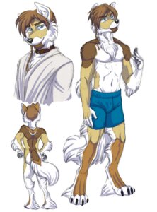 Rating: Safe Score: 0 Tags: 2010 anthro braided_hair canid canine canis clothed clothing cockiestspaniel collar domestic_dog e621 fully_clothed hair janus_kenobi male mammal model_sheet multiple_poses nude padawan_braid pose robe simple_background solo star_wars tail topless underwear white_background User: bunchy7s