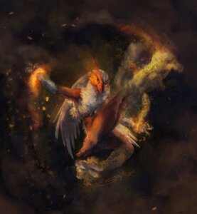 Rating: Safe Score: 0 Tags: abstract_background action_pose ambiguous_gender anthro avian beak bird blaziken blue_eyes claws e621 feathers fire generation_3_pokemon hair hi_res kittiara long_hair looking_at_viewer nintendo pokemon pokemon_(species) pose simple_background smoke solo warm_colors white_hair User: bunchy7s