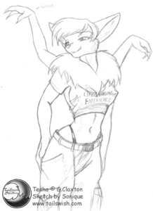 Rating: Questionable Score: 0 Tags: 4_arms anthro artist_name bat biped character_name clothed clothing e621 english_text female graphite_(artwork) hair hatching_(art) khyn mammal midriff monochrome multi_arm multi_limb navel nipple_outline portrait pose shaded simple_background sketch smile solo sonique standing text three-quarter_portrait traditional_media_(artwork) url watermark white_background User: bunchy7s