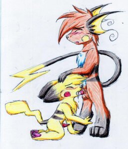 Rating: Explicit Score: 0 Tags: anthro barefoot blush closed_eyes color cum fellatio fur furry furry_only insertion interspecies kneeling male male_only multiple_males nintendo no_humans nude oral penis pikachu pokemon pokemon_(species) raichu raoy rule34 side_view standing yaoi yellow_fur User: bunchy7s