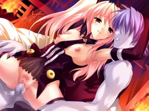 Rating: Explicit Score: 0 Tags: blush bottomless breastless_clothing censored choukou_(alicesoft) choukou_sennin_haruka claws clothing corruption cowgirl_position cum dark_persona demon dutch_angle elbow_gloves eye_contact female flat_chest from_behind game_cg gloves grey_skin hair happy_sex looking_at_another no_panties onigirikun pink_hair pussy reverse_cowgirl_position rule34 sex shihoudou_narika stockings straddle thighhighs tied_hair topless twintails vaginal_penetration User: bunchy7s