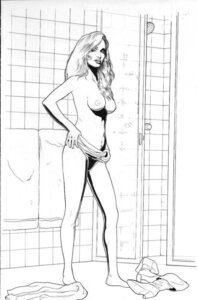 Rating: Explicit Score: 0 Tags: 1girls artist_request black_and_white black_canary dc dc_comics female green_arrow_(series) long_hair rule34 shower signature text User: bunchy7s