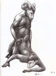 Rating: Explicit Score: 0 Tags: all_fours anthro bovid bovid_horn caprine caprine_horn doggystyle domestic_sheep duo e621 female from_behind_position graphite_(artwork) horn kashe leapfrog male male/female mammal monochrome overweight ram_horn sex sheep slightly_chubby traditional_media_(artwork) User: bunchy7s