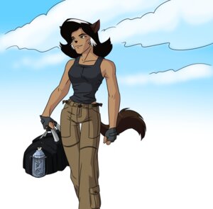 Rating: Safe Score: 0 Tags: anthro bag black_hair blue_eyes clothed clothing domestic_cat duffel_bag e621 felid felina_feral feline felis female fingerless_gloves gloves hair handwear hanna-barbera mammal multicolored_hair raphaella_(artist) shirt smile solo swat_kats tank_top topwear two_tone_hair User: bunchy7s