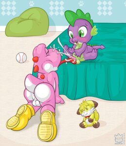 Rating: Explicit Score: 0 Tags: anthro anus backsack ball balls blush bodily_fluids butt clothing collar crossover cum cumshot dinosaur dragon duo e621 ejaculation erection footwear friendship_is_magic genital_fluids genitals hasbro hi_res interspecies licking long_tongue male male/male mario_bros my_little_pony mythological_creature mythological_scalie mythology nintendo oral orgasm penetration penile penis penis_lick pink_yoshi plushie prehistoric_species raukue reptile scalie sex shoes spike_(mlp) tail tapering_penis tongue tongue_out tonguejob yoshi young young_anthro young_on_young User: bunchy7s