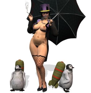 Rating: Explicit Score: 0 Tags: 3d ambiguous_gender batman_(series) beige_skin bomb breasts chup@cabra color dc dc_comics female fishnets hat holding human interspecies nipples nude oswalda_cobblepot rule34 rule_63 smoke smoking standing the_penguin umbrella unknown_gender white_background User: bunchy7s