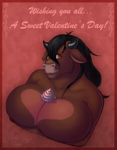 Rating: Questionable Score: 0 Tags: anthro big_breasts black_hair blizzard_entertainment bovid bovine breasts brown_body bust_portrait cupcake e621 female food food_fetish food_play hair heart_symbol holidays huge_breasts looking_at_viewer mammal nemara_snowstripe nude orange_eyes portrait quisty solo tauren valentine's_day warcraft User: bunchy7s