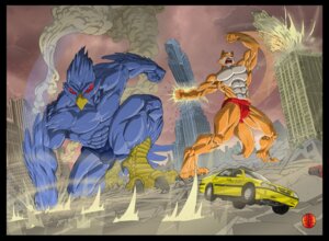 Rating: Safe Score: 0 Tags: abs anthro art_deco art_deco_architecture avian beak biceps bird black_border blue_body blue_eyes blue_feathers border building building_destruction building_punch canid canine car chrysler_building city city_destruction clothed clothing destruction dipstick_tail duo e621 falco_lombardi fangs feathers fox fox_mccloud fur gothic_architecture ground_punch hi_res macro male mammal markings muscular new_york_city nintendo open_mouth orange_body orange_fur pecs pose punch rampage sektujai skyscraper speedo star_fox swimwear tail tail_markings teeth topless urban vehicle vein white_body white_fur User: bunchy7s