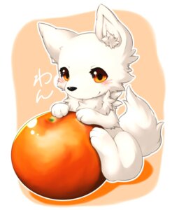Rating: Safe Score: 0 Tags: ambiguous_gender black_nose blush canid canine canis chest_tuft domestic_dog e621 feral food fruit fur hi_res japanese_text looking_at_viewer mammal orange_background orange_eyes paws plant simple_background smile solo text tomcat_in_sky translation_request tuft white_background white_body white_fur white_skin User: bunchy7s
