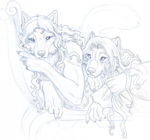 Rating: Safe Score: 0 Tags: anthro bed canid canine canis duo e621 female furniture hair hibbary long_hair male mammal monochrome romantic romantic_couple sketch tail wolf User: bunchy7s