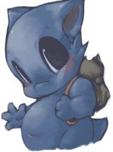 Rating: Safe Score: 0 Tags: 4_fingers ambiguous_gender anthro backpack belly big_eyes black_eyes blue_body blue_fur blue_tail blush cheek_tuft digital_media_(artwork) e621 facial_tuft fingers front_view fur gesture green_backpack half-length_portrait low_res mammal nekouri nude overweight overweight_ambiguous overweight_anthro portrait simple_background solo tail three-quarter_view tuft waving white_background young young_anthro User: bunchy7s