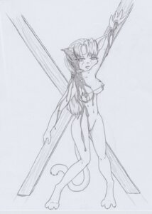 Rating: Explicit Score: 0 Tags: 3_toes 4_fingers anthro bakakuroneko bare_breasts bdsm blood bodily_fluids bondage_furniture bound breasts captured choker collarbone e621 feet felid female fingers front_view frown gore graphite_(artwork) greyscale hair hands_tied jewelry mammal monochrome nail nailed navel necklace no_pupils nude open_mouth pain piercing ponytail saint_andrew's_cross slave solo tail toes torture traditional_media_(artwork) wounded User: bunchy7s
