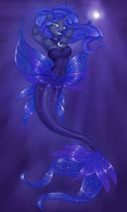 Rating: Safe Score: 0 Tags: 2013 abs alternate_species anthro anthrofied aquatic blue_eyes blue_hair breasts cleavage clothed clothing cool_colors dress e621 equid equine european_mythology female fish friendship_is_magic greek_mythology hair hands_behind_head hasbro hippocampus horse jewelry light looking_at_viewer mammal merfolk misukitty moon my_little_pony mythology navel necklace pony pose princess_luna_(mlp) purple_theme smile solo source_request sparkles split_form translucent translucent_hair unavailable_at_source underwater water User: bunchy7s