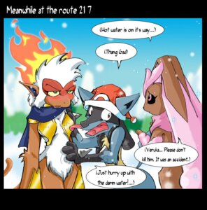 Rating: Safe Score: 0 Tags: 2008 angry anthro anthrofied black_body black_fur blue_body blue_fur blush breast_lick breast_play breasts canid canine comic cotton_(random_doom) dialogue e621 english_text female fire flaming_hair fur generation_4_pokemon green_eyes group humor infernape lagomorph licking lopunny lucario male mammal nintendo pink_eyes pokemon pokemon_(species) pokemorph primate pseudo_hair random_doom red_eyes shiny_pokemon speech_bubble stuck tail tamarinfrog text tongue tongue_out veruka_(random_doom) vincent_(random_doom) yellow_body yellow_fur User: bunchy7s