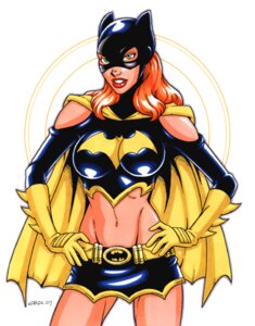 Rating: Questionable Score: 0 Tags: 1girls 2007 barbara_gordon batgirl batman_(series) belt breasts cape clothed clothing dc dc_comics female female_only garrett_blair ginger ginger_hair gloves green_eyes hand_on_hip hand_on_hips hands_on_hips human human_only latex latex_clothing latex_mask looking_at_viewer mask masked medium_breasts microskirt miniskirt navel orange_hair pose posing red_lipstick rule34 short_skirt solo solo_female solo_focus white_background User: bunchy7s