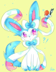 Rating: Safe Score: 0 Tags: accessory alternate_color ambiguous_gender avian bird bow_ribbon bow_tie duo e621 eeveelution exclamation_point feral fletchling generation_6_pokemon hair_accessory hair_bow hair_ribbon heart_symbol hi_res interrobang natx nintendo paws pink_eyes pokemon pokemon_(species) question_mark ribbons shiny_pokemon simple_background sitting sylveon yellow_background User: bunchy7s