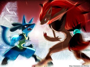 Rating: Safe Score: 0 Tags: 2010 4:3 ambiguous_gender anthro battle black_body black_fur blue_body blue_eyes blue_fur canid canine chest_spike duo e621 fur generation_4_pokemon generation_5_pokemon hand_spike lucario mammal nintendo pokemon pokemon_(species) red_eyes spikes spikes_(anatomy) tail tannsann wallpaper yellow_body yellow_fur zoroark User: bunchy7s