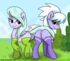 Rating: Questionable Score: 0 Tags: 2013 blue_hair butt clothing cloud_chaser_(mlp) cutie_mark duo e621 equid equine feathered_wings feathers featureless_crotch female feral flitter_(mlp) footwear friendship_is_magic hair hasbro hi_res horse legwear looking_at_viewer loopend mammal multicolored_hair my_little_pony mythological_creature mythological_equine mythology pegasus pony purple_body purple_eyes purple_feathers quadruped sibling_(lore) smile socks tail two_tone_hair wings User: bunchy7s