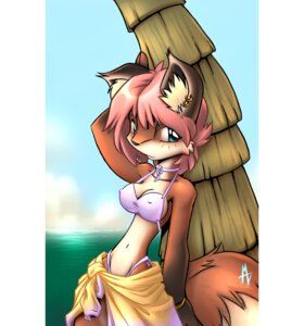 Rating: Questionable Score: 0 Tags: anthro bikini biped breasts canid canine clothed clothing countershading drybone e621 ear_piercing eyelashes female fox fur mammal medium_breasts piercing portrait shaded skimpy skinny solo standing swimwear tail three-quarter_portrait two-piece_swimsuit User: bunchy7s