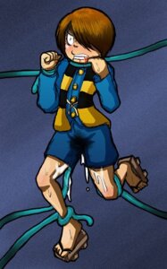 Rating: Explicit Score: 0 Tags: blood blue_background brown_hair fully_clothed male male_only one_eye_covered rule34 simple_background solo tentacles vest wooden_sandals User: bunchy7s