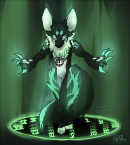 Rating: Safe Score: 0 Tags: ambiguous_gender clock e621 front_view green_theme grey_eyes hybrid looking_at_viewer magic magic_circle magic_user nude simple_background solo sorako tail toony unknown_species User: bunchy7s