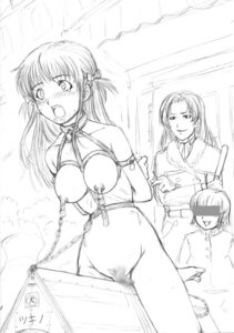 Rating: Explicit Score: 0 Tags: arms_behind_back blush bondage censored collar female lock long_hair monochrome nipple_piercing nipple_rings nipples nude open_mouth padlock pain piercing rule34 torture wooden_horse User: bunchy7s