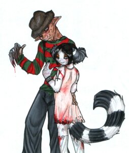 Rating: Questionable Score: 0 Tags: anthro blood bodily_fluids bottomwear clothed clothing duo e621 female freddy_krueger fully_clothed hat headgear headwear lemur male mammal nightmare_on_elm_street pants primate ring-tailed_lemur shirt strepsirrhine tail topwear zeriara zeriara_(character) User: bunchy7s Rating: Questionable Score: 0 Tags: anthro blood bodily_fluids bottomwear clothed clothing duo e621 female freddy_krueger fully_clothed hat headgear headwear lemur male mammal nightmare_on_elm_street pants primate ring-tailed_lemur shirt strepsirrhine tail topwear zeriara zeriara_(character) User: bunchy7s