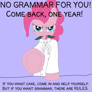 Rating: Safe Score: 0 Tags: 1:1 arrkhal crossover e621 earth_pony english_text equid equine female friendship_is_magic grammar_nazi grandfathered_content hasbro horse image_macro mammal meme my_little_pony pinkie_pie_(mlp) pony seinfeld solo soup_nazi text User: bunchy7s