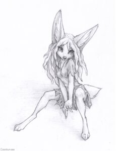 Rating: Safe Score: 0 Tags: 2010 4:5 4_toes anthro big_ears biped breasts canid canine claws clothed clothing coonkun digitigrade dress e621 feet female fennec_fox fox graphite_(artwork) greyscale hair hindpaw long_hair mammal monochrome paws sitting solo tail toe_claws toes torn_clothing traditional_media_(artwork) true_fox young young_anthro young_female User: bunchy7s