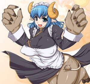 Rating: Questionable Score: 0 Tags: blue_eyes blue_hair breasts character_request curvy fangs female fur futaba_channel hooves horns huge_breasts long_hair maid masa_yuki monster_girl nijiura_maids open_mouth pointy_ears puffy_nipples pussy rule34 skirt_lift smile solo tail toutetsu User: bunchy7s
