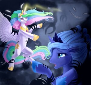 Rating: Safe Score: 0 Tags: ambiguous_gender armor blue_eyes blue_hair bodily_fluids crown cutie_mark detailed dramatic duo_focus e621 equid equine feathered_wings feathers female feral friendship_is_magic group hair hasbro headgear horn magpie_(artist) mammal multicolored_hair my_little_pony mythological_creature mythological_equine mythology pink_eyes princess_celestia_(mlp) princess_luna_(mlp) rainbow_hair sibling_(lore) simple_background sister_(lore) sisters_(lore) tail tears toony unicorn unknown_species white_body white_feathers winged_unicorn wings User: bunchy7s