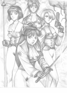 Rating: Explicit Score: 0 Tags: 2002 4girls bow breasts casual clothing female female_only firearm gun handgun handwear human kanzaki_sumire kirishima_kanna maria_tachibana medium_breasts mole mole_under_eye monochrome multiple_females multiple_girls pale_skin pandoras_box pubic_hair revolver rule34 sakura_shinguji sakura_taisen sakura_wars sega sketch sword weapon User: bunchy7s