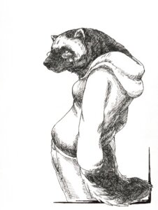 Rating: Safe Score: 0 Tags: anthro biped black_and_white clothed clothing conditional_dnp e621 eyewear female fur glasses gulonine hoodie mammal monochrome mustelid musteline portrait sefeiren sketch solo tail three-quarter_portrait topwear wolverine User: bunchy7s