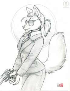 Rating: Safe Score: 0 Tags: 2011 anthro canid canine clothing e621 eyewear female kacey mammal sketch solo special_agent suit sunglasses tail weapon User: bunchy7s Rating: Safe Score: 0 Tags: 2011 anthro canid canine clothing e621 eyewear female kacey mammal sketch solo special_agent suit sunglasses tail weapon User: bunchy7s