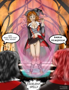 Rating: Explicit Score: 0 Tags: 1girls aged_up bad_anatomy bimbo bimbofication brunette darklightsun dialogue english_text female gryffindor gryffindor_tie harry_james_potter harry_potter hermione_granger hogwarts_robe horny horny_female pussy pussy_peek red_hair robe ron_weasley rule34 school_uniform schoolgirl speech_bubble straight teenage_female teenager text thong wand wand_in_mouth witch_(harry_potter) User: bunchy7s