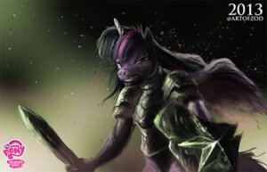 Rating: Safe Score: 0 Tags: 2013 anthro anthrofied armor artofzod bhavfox e621 equid equine feathered_wings feathers female friendship_is_magic fur hair hasbro holding_melee_weapon holding_object holding_sword holding_weapon horn looking_at_viewer mammal melee_weapon multicolored_hair my_little_pony mythological_creature mythological_equine mythology purple_body purple_feathers purple_fur purple_hair scratched shield snarling solo sword twilight_sparkle_(mlp) two_tone_hair weapon winged_unicorn wings User: bunchy7s