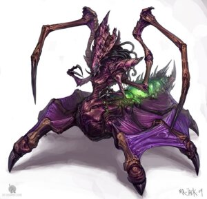 Rating: Safe Score: 0 Tags: 2009 alien ambiguous_gender arthropod arthropod_abdomen black_hair blizzard_entertainment claws e621 glowing glowing_abdomen hair insect luke_mancini official_art simple_background solo spiked_abdomen spikes spikes_(anatomy) starcraft white_background zerg zerg_queen_(starcraft) User: bunchy7s