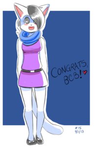 Rating: Safe Score: 0 Tags: anthro belt biped bittersweet_candy_bowl black_hair blush bottomwear clothed clothing domestic_cat e621 english_text felid feline felis female footwear front_view fur hair heart_symbol mammal nalem_(artist) open_mouth sandy_(bcb) scarf shoes skirt smile solo standing tail text white_body white_fur User: bunchy7s