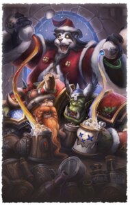 Rating: Safe Score: 0 Tags: 2012 alcohol bear beverage blizzard_entertainment border bottle chen_stormstout christmas clothed clothing container cup drunk dwarf e621 gourd group hat headgear headwear holding_bottle holding_container holding_cup holding_object holidays humanoid male mammal orc pandaren samwise_didier substance_intoxication tankard touhou warcraft white_border User: bunchy7s