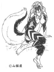 Rating: Explicit Score: 0 Tags: anthro black_and_white breasts butt claws copyright_symbol e621 female fluffy fluffy_tail fur genitals hair japanese_text keovi long_hair looking_at_viewer mammal mephitid monochrome navel nipples nude seductive signature simple_background skunk smile solo striped_skunk symbol tail text translated vulva watermark white_background zig_zag User: bunchy7s