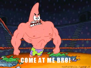 Rating: Safe Score: 0 Tags: angry animated animated_gif anthro aquatic asteriid asterozoan clothed clothing e621 echinoderm fully_clothed grandfathered_content humor low_res male muscular muscular_anthro muscular_male nickelodeon patrick_star pink_sea_star pisaster robe short_playtime solo spongebob_squarepants starfish suit topless torn_clothing unknown_artist User: bunchy7s