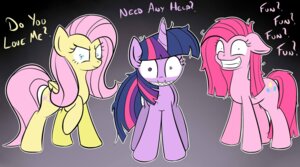 Rating: Safe Score: 0 Tags: blue_eyes cutie_mark e621 earth_pony english_text equid equine feathered_wings feathers female feral firebrandkun fluttershy_(mlp) friendship_is_magic fur group hair hasbro hi_res horn horse insane looking_at_viewer mammal multicolored_hair my_little_pony mythological_creature mythological_equine mythology pegasus pink_body pink_fur pink_hair pinkamena_(mlp) pinkie_pie_(mlp) pony purple_body purple_eyes purple_fur purple_hair quadruped question_mark simple_background tail text twilight_sparkle_(mlp) two_tone_hair unicorn wings yellow_body yellow_feathers yellow_fur User: bunchy7s