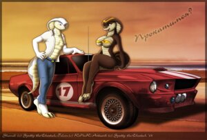 Rating: Questionable Score: 0 Tags: 2008 anthro beach biped blue_eyes breasts car clothed clothing cobra copyright_symbol digital_media_(artwork) duo e621 elapid_(snake) female ford ford_mustang king_cobra male nipple_outline non-mammal_breasts on_hood outside red_eyes reptile russian_text scalie sea seaside shandi skimpy snake snake_hood spotty_the_cheetah symbol tail text translated vehicle water User: bunchy7s