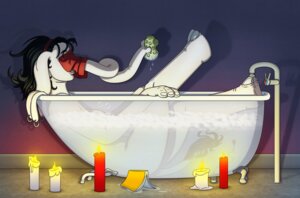 Rating: Safe Score: 0 Tags: accessory bathing bathtub black_hair book bubble candle claw_foot_bathtub e621 ear_piercing elephant elephantid eyebrows female hair hair_accessory hairband mammal piercing proboscidean proboscis_(anatomy) relaxing solient solo sponge tail tail_tuft trunk_(anatomy) tuft wet white_body white_skin User: bunchy7s