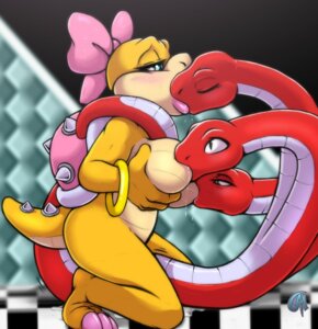 Rating: Explicit Score: 0 Tags: 2014 3_heads 3_toes 4_fingers accessory ambiguous_gender ambiguous_on_anthro ambiguous_on_bottom anthro anthro_on_feral barefoot bestiality blue_eyes blush bodily_fluids bow_(feature) bow_accessory bow_ribbon bracelet breast_play breast_suck breastfeeding breasts centered_hair_bow collaborative collaborative_breastfeeding cowgirl_position cum cum_inside dark_nek0gami dragon_koopa dripping drooling duo e621 european_mythology eyes_closed feet female female/ambiguous female_on_feral female_on_top feral fingers french_kissing from_front_position genital_fluids greek_mythology hair_accessory hair_bow hair_ribbon half-closed_eyes holding_breast hydra jewelry kiss_on_lips kissing koopa koopaling lips lipstick makeup mario_bros motion_lines multi_head mythology narrowed_eyes nintendo non-mammal_breasts nude on_bottom on_top orgasm reptile ribbons saliva saliva_string scalie seductive sex shell signature snake spikes sucking suckling super_mario_bros._2 super_mario_bros._3 tail toes tryclyde wendy_o._koopa yellow_body User: bunchy7s